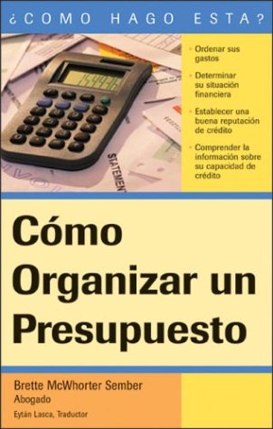 Cover of Como Organizar un Presupuesto