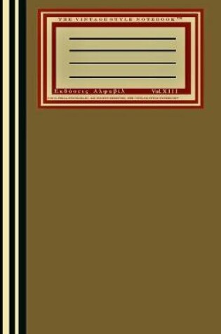 Cover of The Vintage Style Notebook XIII