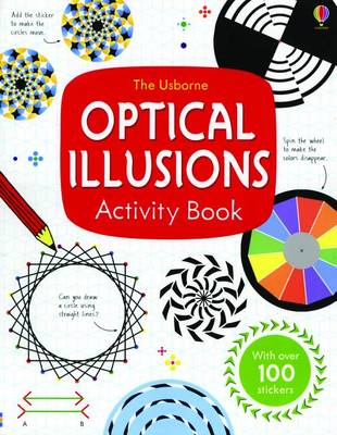 Book cover for The Usborne Optical Illusions Activity Book