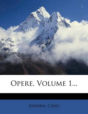 Book cover for Opere, Volume 1...