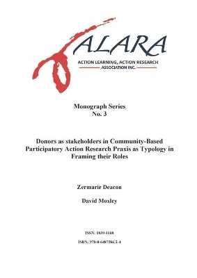 Book cover for ALARA Monograph 3 Donors as stakeholders in Community-Based Participatory Action Research