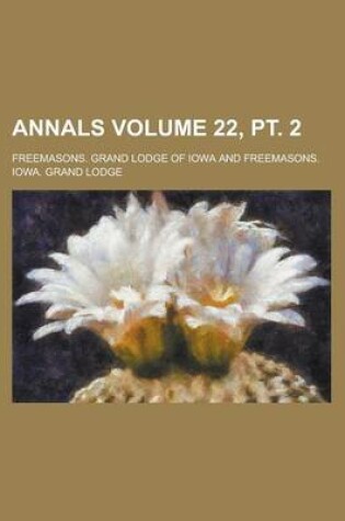 Cover of Annals Volume 22, PT. 2