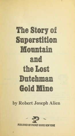 Book cover for Sty Superstion Mtn