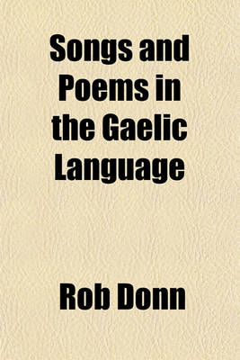 Book cover for Songs and Poems in the Gaelic Language