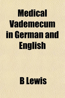 Book cover for Medical Vademecum in German and English