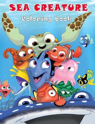 Book cover for Sea Creature Coloring Book