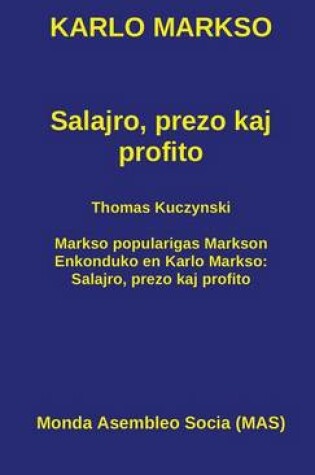 Cover of Salajro, prezo kaj profito