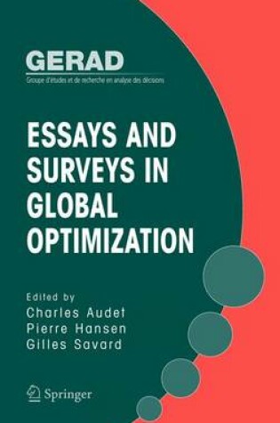 Cover of Essays and Surveys in Global Optimization