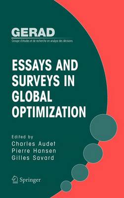 Book cover for Essays and Surveys in Global Optimization