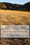 Book cover for 60 Worksheets - Find Successor of 6 Digit Numbers
