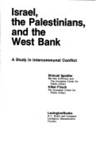 Cover of Israel, the Palestinians and the West Bank