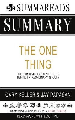 Book cover for Summary of The ONE Thing