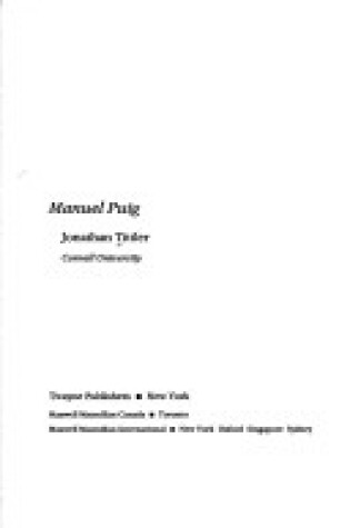 Cover of Manuel Puig