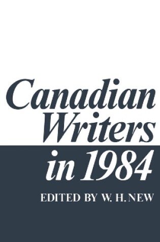 Cover of Canadian Writers in 1984