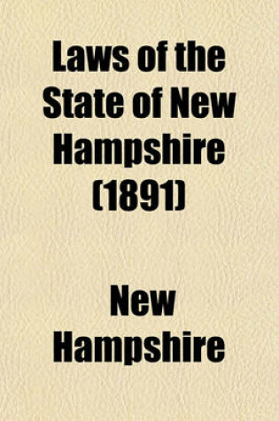 Cover of Laws of the State of New Hampshire (1891)