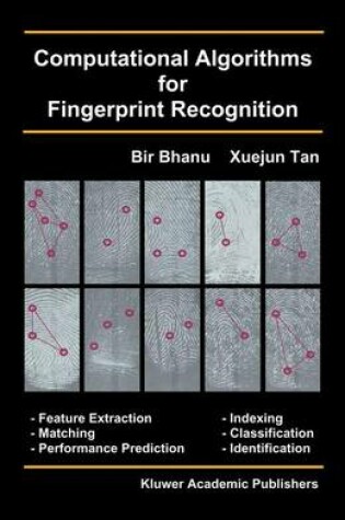 Cover of Computational Algorithms for Fingerprint Recognition