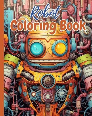 Book cover for Robot Coloring Book