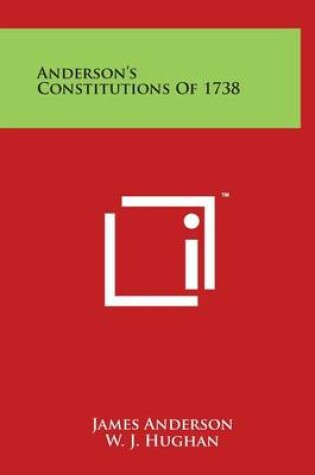 Cover of Anderson's Constitutions of 1738