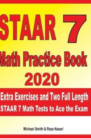 Cover of STAAR 7 Math Practice Book 2020