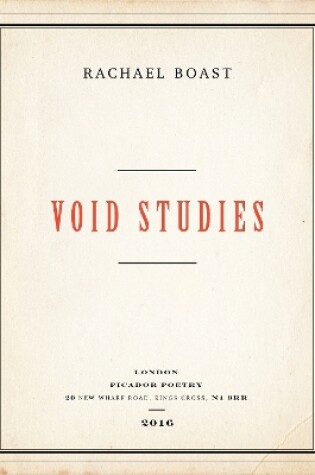 Cover of Void Studies