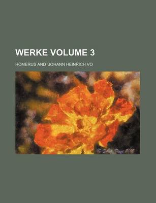 Book cover for Werke Volume 3