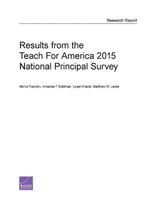 Book cover for Results from the Teach for America 2015 National Principal Survey
