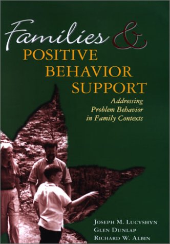 Book cover for Families & Positive Behavioural Support