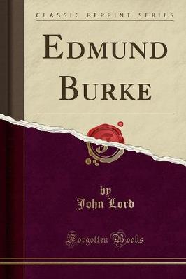 Book cover for Edmund Burke (Classic Reprint)