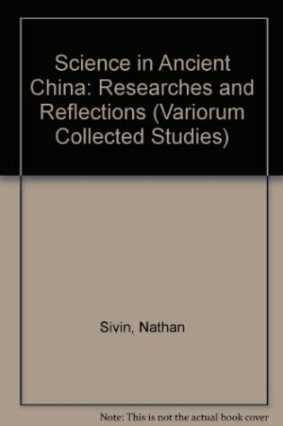 Cover of Science in Ancient China