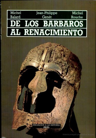 Book cover for de Los Barbaros Al Renacimiento