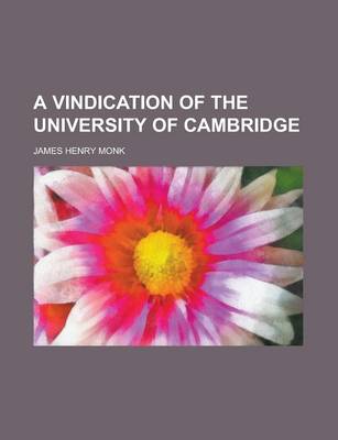 Book cover for A Vindication of the University of Cambridge