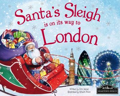 Book cover for Santa's Sleigh is on its Way to London