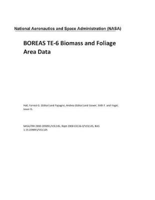 Book cover for Boreas Te-6 Biomass and Foliage Area Data