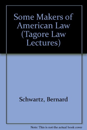 Book cover for Some Makers of American Law