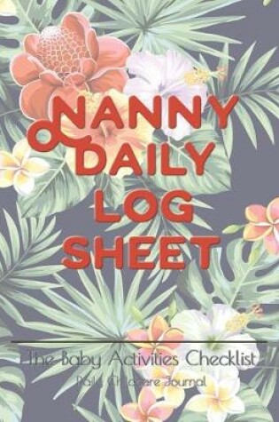 Cover of Nanny daily log sheet