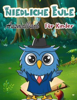 Book cover for Niedliches Eulen-Malbuch für Kinder