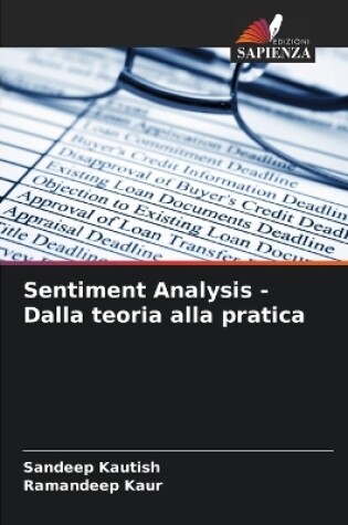 Cover of Sentiment Analysis - Dalla teoria alla pratica