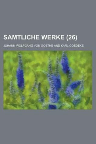 Cover of Samtliche Werke (26)