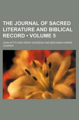 Cover of The Journal of Sacred Literature and Biblical Record (Volume 5)