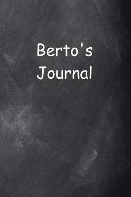 Book cover for Berto Personalized Name Journal Custom Name Gift Idea Berto