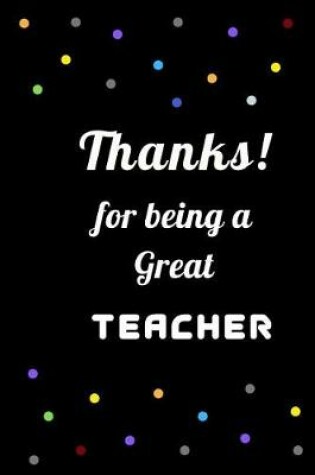 Cover of Thanks for being a Great Teacher