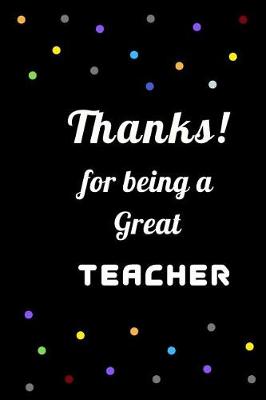 Book cover for Thanks for being a Great Teacher