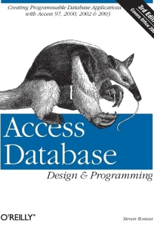 Cover of Access Database Design & Programming