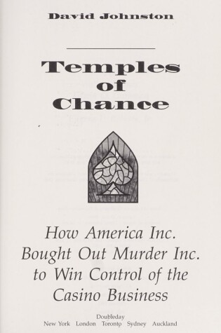 Cover of Temples of Chance