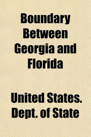 Cover of Boundary Between Georgia and Florida