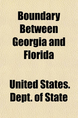 Book cover for Boundary Between Georgia and Florida