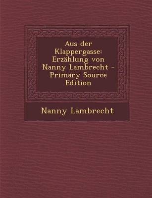 Book cover for Aus Der Klappergasse