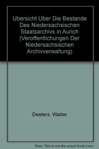 Book cover for Ubersicht Uber Die Bestande Des Niedersachsischen Staatsarchivs in Aurich