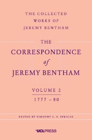 Cover of The Correspondence of Jeremy Bentham, Volume 2