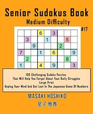 Book cover for Senior Sudokus Book Medium Difficulty #17